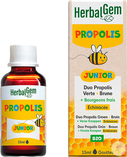 Herbalgem Propolis Konzentrat Junior Bio Tropfen Hals 15ml