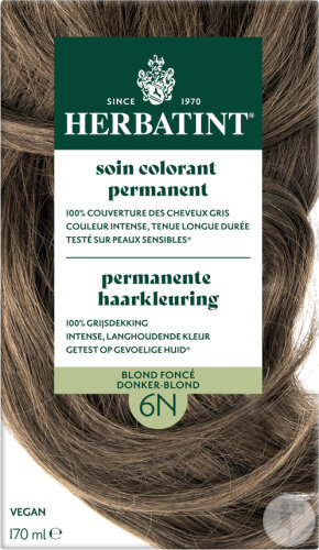 Herbatint Permanente Haarfarbe 6N Dunkelblond 1 Set