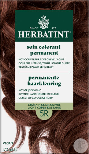 Herbatint Permanente Haarfärbung 5R Helles Kupfer-Kastanienbraun 1 Kit