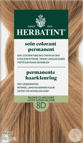 Herbatint Permanente Haarfärbung 8D Helles Goldblond 1 Kit