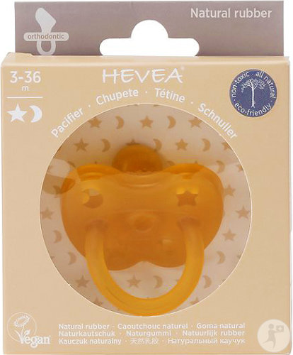 Hevea Schnuller Orthodontic Star & Moon 3-36 Monate 1 Stück 
