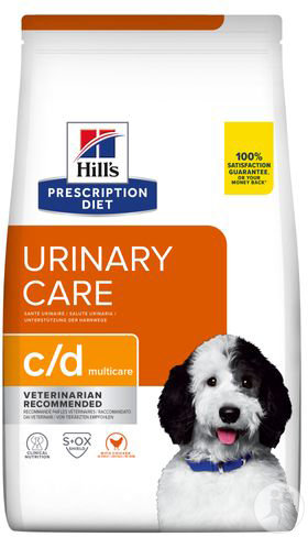 Hill's Pet Nutrition Prescription Diet Urinary Care C/D Multicare Hundefutter Mit Huhn 4kg