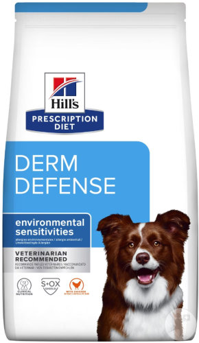 Hill's Pet Nutrition Prescription Diet Derm Defense Canine Hundefutter Mit Huhn 4kg