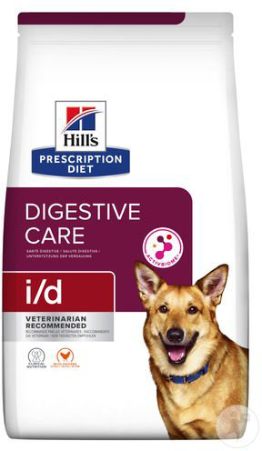Hill's Pet Nutrition Prescription Diet Digestive Care I/D Canine Hundefutter Mit Huhn 16kg