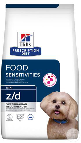 Hill's Pet Nutrition Prescription Diet Food Sensitivities Mini Z/D Canine Hundefutter 1kg