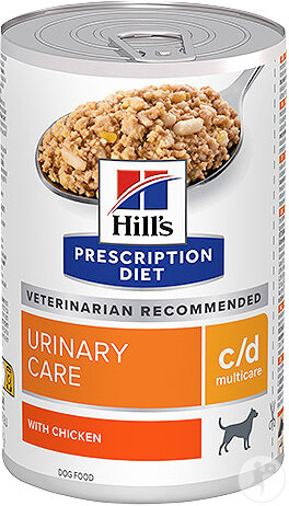 Hill's Pet Nutrition Prescription Diet Urinary Care C/D Hund Mit Huhn 12x370g
