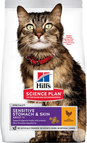 Hill's Science Plan Adult Sensitive Stomach Und Skin Trockenfutter Huhn Beutel 7kg