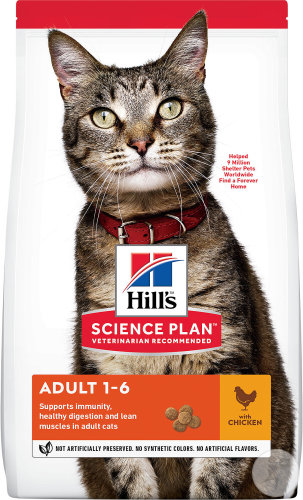 Hill's Science Plan Katze Adult Trockenfutter Mit Huhn Beutel 3kg