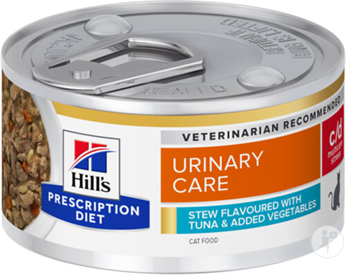 Hill's Prescription Diet C/D Urinary Stress Multicare Ragout Für Katzen Thunfisch & Gemüse 24x82g