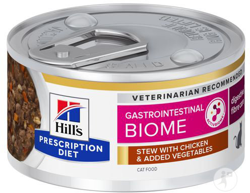 Hill's Prescription Diet Gastrointestinal Biome Ragout Katzenfutter Mit Huhn Und Gemüse 24x82g