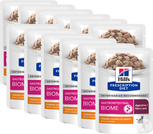 Hill's Prescription Diet Gastrointestinal Biome Katzenfutter Mit Huhn Beutel 12x85g