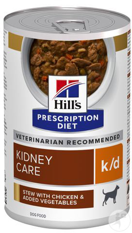 Hill's Pet Nutrition Prescription Diet K/D Ragout Hundefutter Huhn Und Gemüse 12x354g
