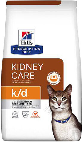 Hill’s Prescription Diet K/D Niere Trockenfutter Für Katzen Mit Huhn Und ActivBiome+ 8kg