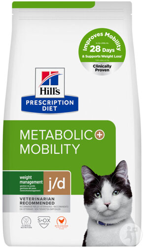 Hill’s Prescription Diet Metabolic + Mobility Trockenfutter Für Katze Huhn Beutel 1,5kg