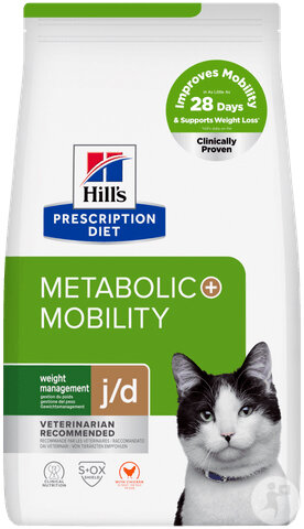 Hill’s Prescription Diet Metabolic + Mobility Trockenfutter Für Katze Huhn Beutel 3kg