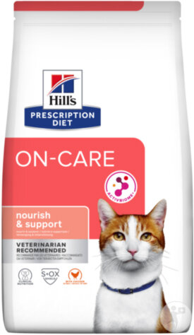 Hill's Prescription Diet On-Care Trockenfutter Für Katzen Mit Huhn Beutel 1,5kg