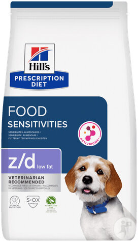 Hill's Prescription Diet Z/D Low Fat Mit Hydrolysiertem Soja Für Hund 3kg