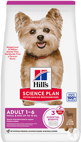 Hill's Science Plan Adult Small & Mini Trockenfutter Für Kleine Hunde Mit Lamm Und Reis 6kg