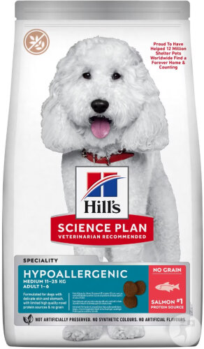 Hill's Science Plan Dog Food Adult Hypoallergenic Medium Mit Lachs 2,5kg