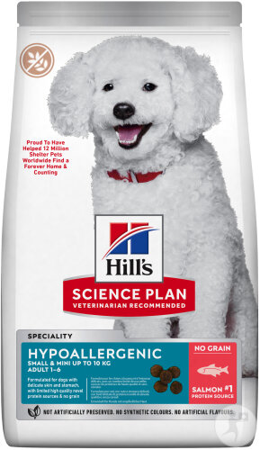 Hill's Science Plan Hypoallergenic Small And Mini Adult Hundefutter Mit Lachs Beutel 1,5kg