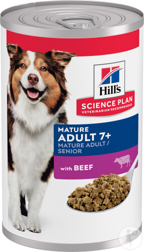 Hill's Science Plan Mature Adult 7+ Hundefutter Mit Rindfleisch Dosen 12x370g