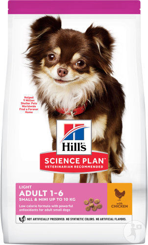 Hill's Science Plan Light Small And Mini Adult Hundefutter Mit Huhn Beutel 6kg