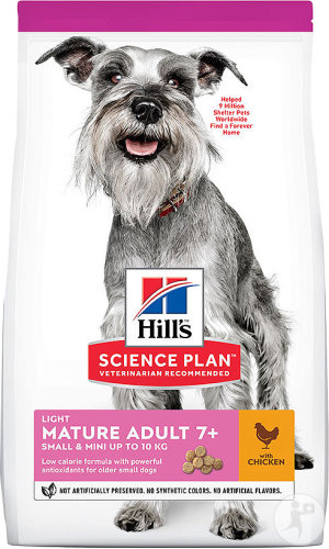 Hill's Science Plan Light Small And Mini Mature Adult 7+ Hundefutter Mit Huhn Beutel 2,5kg