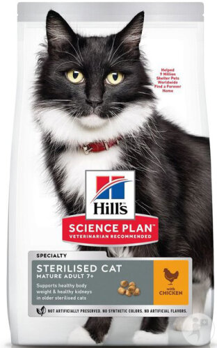 Hill's Science Plan Mature Adult Sterilisierte Katzenfutter Mit Huhn 7kg