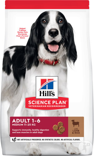 Hill's Science Plan Medium Adult Hundefutter Mit Lamm Und Reis Beutel 18kg