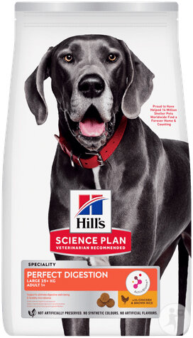 Hill's Science Plan Perfect Digestion Large Adult 1+ Hundefutter Mit Huhn Und Braunem Reis 14kg