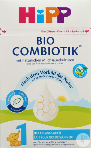 Hipp 1 Bio Combiotik Anfangsmilch Pulver Babys Ab Der Geburt Dose 600g