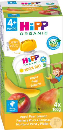 HiPP Bio Apfel Birne Banane 4x100g