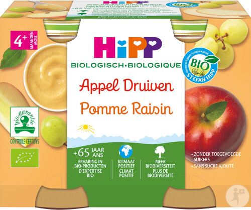 HiPP Bio Apfel-Traube 2x190g
