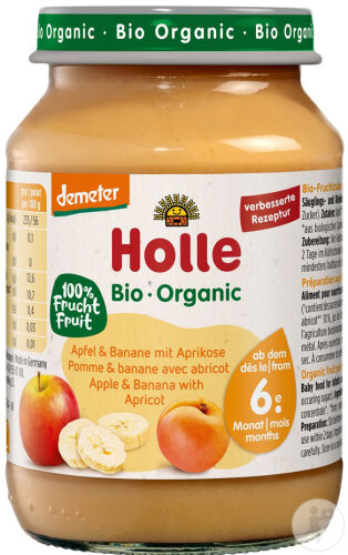 Holle Apfel & Banane Mit Aprikose 190g