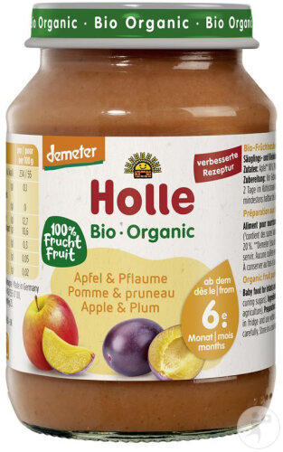Holle Apfel & Pflaume 190g