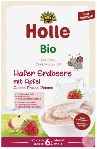 Holle Bio Getreide Mit Milch/Hafer/Erdbeere/Apfel 250g