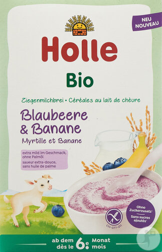 Holle Bio Getreide Mit Ziegenmilch/Heidelbeeren Und Banane 250g