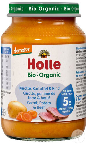 Holle Karotte/Kartoffel & Rindfleisch 190g