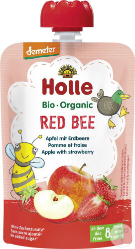 Holle Red Bee Pouchy Apfel/Erdbeere 100g