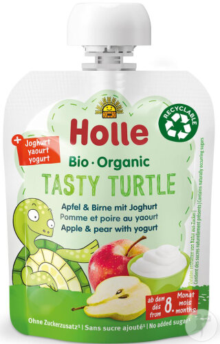 Holle Tasty Turtle Pouchy Apfel/Birne/Joghurt 85g