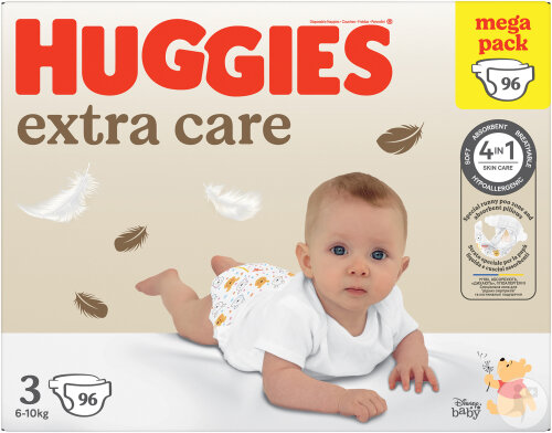 Huggies Extra Care Babywindeln Größe 3 96 Stück
