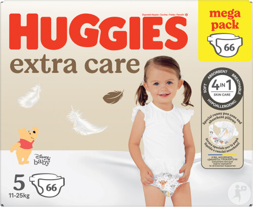 Huggies Extra Care Babywindeln Größe 5 66 Stück