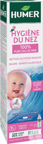 Humer Nasenhygiene Nasenspray Säuglinge Und Kinder 100% Unverdünntes Meerwasser 150ml