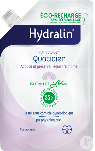Hydralin Quotidien Waschgel Usage Intim Ökorechnung 400ml