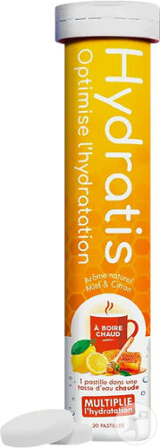 Hydratis Hydratation Natürliches Aroma Honig Zitrone 20 Brausetabletten