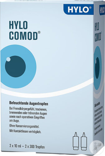 Hylo Comod Augentropfen Duo-Pack 2x10ml