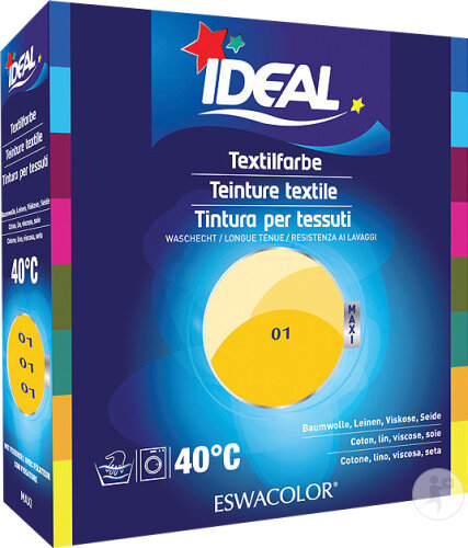 Ideal Maxi Textilfarbe No01 Gelb 75ml+100g
