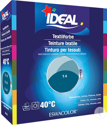 Ideal Maxi Textilfarbe No14 Petrolblau 75ml+100g