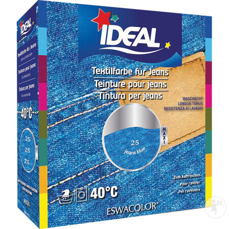 Ideal Maxi Textilfarbe No25 Jeans Blau 75ml+100g