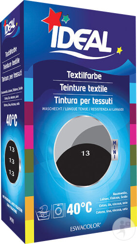 Ideal Mini Textilfarbe No13 Schwarz 40ml+50g